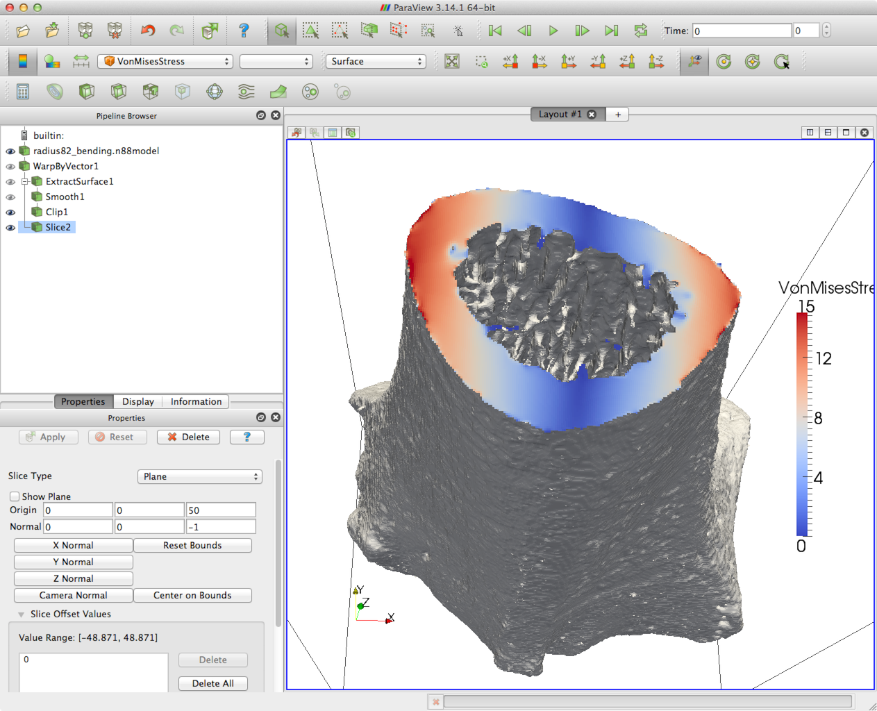 radius bending vm slice